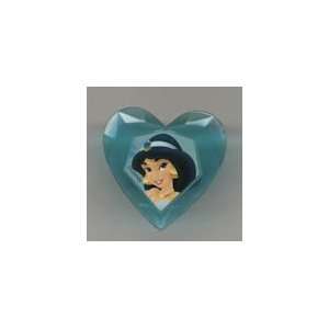   Teal Jewel Heart Ring Cupcake Topper Jasmine (Set of 12) Toys & Games