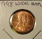 1998 Lincoln Cent Wide A M