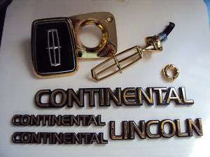 LINCOLN CONTINENTAL GOLD EMBLEM PACKAGE (7 PCS)  