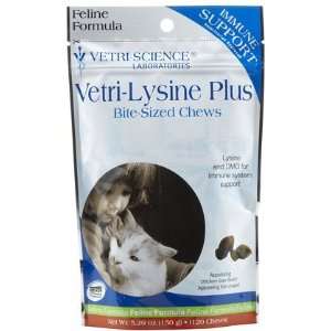  Vetri Lysine Plus Bite Sized Chews (Quantity of 2) Health 