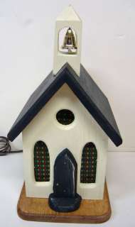 Primitive WOOD LIGHTED Church ~ Country Rustic Decor  