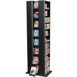  Black Finish Media Tower w/ Pull Out Trays Venture Horizon 