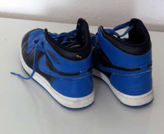 Original Vintage 1985 Nike Air Jordan 1 High Top Basketball Shoes Blue 