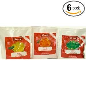 Royal Gelatin Royal Assorted Citrus 24 Ounce Packages (Pack of 6 