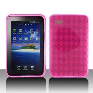    Samsung P1000/Galaxy Tab / i800 Crystal Skin Hot Pink   Jelly 