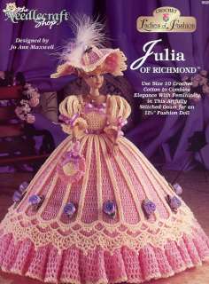 Julia of Richmond Gown for Barbie Fashion Dolls Crochet HTF NEW 