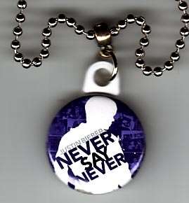 JUSTIN BIEBER Never Say Never Pendant Necklace  cd 026  