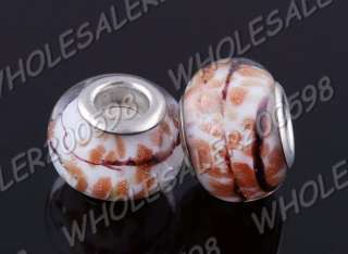 WHOLESALE 100PCS 20styles Lampwork Glass Beads(5MM Hole) NOK16 K12