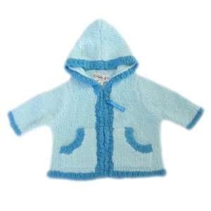  Light Blue Chenille Baby Sweater (0  6 Months) Everything 
