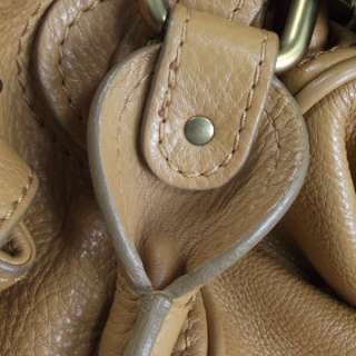 CHLOE Leather Front Pocket PADDINGTON Bag Purse Tan  