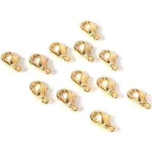  12 Lobster Clasps Claw Gold Plated Hamilton Mint Part 