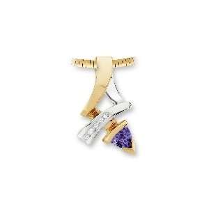  14kt. Gold, Tanzanite & Diamond Slide Jewelry