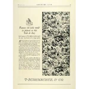  1923 Ad F Schumacher & Co Toile de Joury 18th Century 