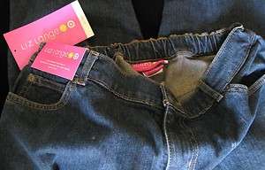 NWT Liz Lange Maternity Boot Cut Designer Jeans Pants Size 2 100% 