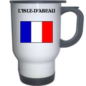  France   LISLE DABEAU White Stainless Steel Mug 