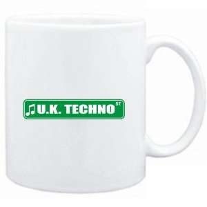  Mug White  U.K. Techno STREET SIGN  Music Sports 
