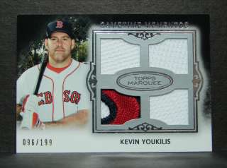 2011 Marquee KEVIN YOUKILIS Quad Patch/Jersey 096/199  