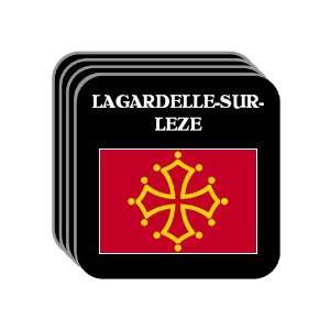 Midi Pyrenees   LAGARDELLE SUR LEZE Set of 4 Mini Mousepad Coasters