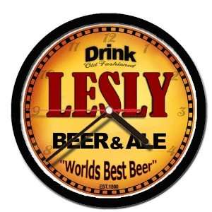  LESLY beer and ale cerveza wall clock 