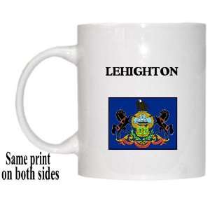  US State Flag   LEHIGHTON, Pennsylvania (PA) Mug 