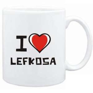 Mug White I love Lefkosa  Capitals