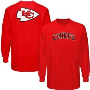 NFL Reebok Kansas City Chiefs Red Relentless Long Sleeve T shirt 