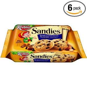 Keebler Sandies Dark Chocolate Almond Shortbread, 13 oz Package, (Pack 
