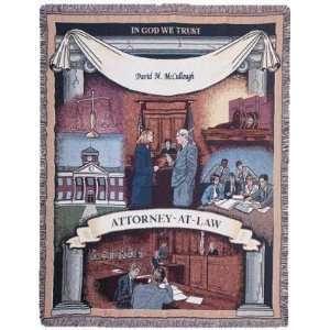  New   Attorney at Law Lawyer Pictorial Afghan Throw 
