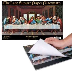  PLACEMATS   LAST SUPPER PAPER SET OF 40 Toys & Games