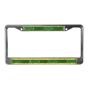  Celtic Knotwork Green Fantasy License Plate Frame by 