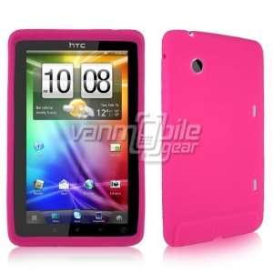   Soft Rubber Silicone Gel Skin Case Cover for HTC EVO VIEW 4G / FLYER