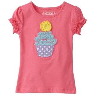  3rd Birthday Cupcake Long Sleeve Shirt in Pink and Brown 