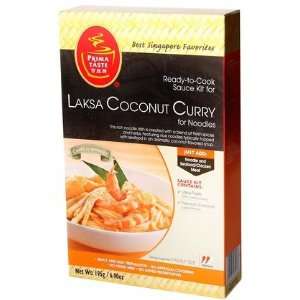 Prima Taste Laksa Coconut Curry Sauce Kit, 6.9 oz, 4 ct (Quantity of 2 