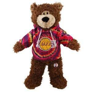  Los Angeles Lakers Tie dye Hoodie Bear 