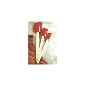 Silicone Spatulas with Wood Handles set of 3  Kitchen 