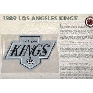  NHL 1989 Los Angeles Kings Official Patch on Team History 