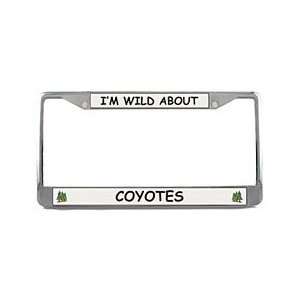  Coyote License Plate Frame (Chrome) Patio, Lawn & Garden