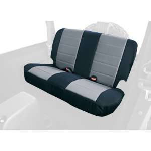   13281.09 Black/Grey Custom Fit Poly Cotton Rear Seat Cover Automotive