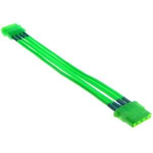 mod/smart Kobra SS Cables 4pin Molex Extension   UV Green 