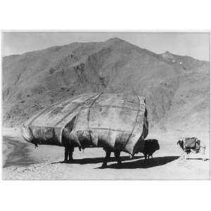  Tibet,two boats,stretched yakhide, 1939
