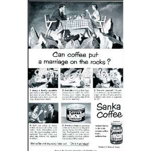  1951 Vintage Ad Kraft Foods Inc. Can coffee put a marriage 
