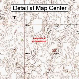 USGS Topographic Quadrangle Map   Fullerton SE, North Dakota (Folded 