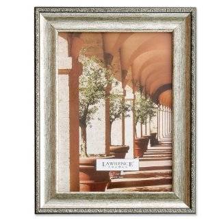 Lawrence Frames 5 by 7 Inch Antique Silver Picture Frame, Carved Outer 