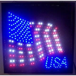American Flag LED Lighted Sign USA Wall Art