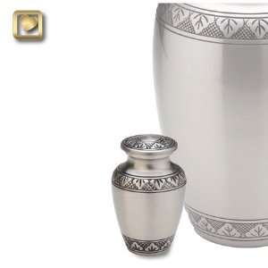  Classic Pewter Small Keepsake Urn for Ashes Patio, Lawn & Garden