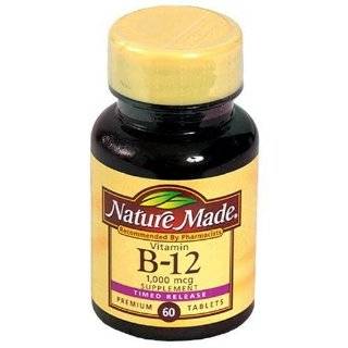 Nature Made Time Release Vitamin B 12 Supplement Tablets, 1000 mcg, 60 