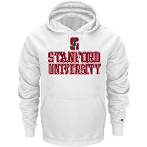  Stanford Cardinals White Champion Powerblend® Hood 