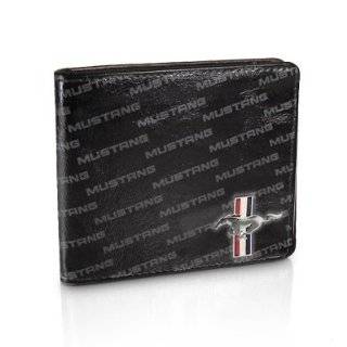  Ford Mustang Black Leather Checkbook Cover Automotive