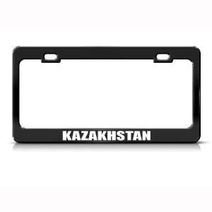 Kazakhstan Flag Black Country Metal license plate frame Tag Holder