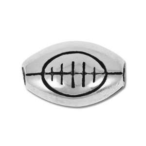   Antique Silver Football Metalized Resin Bead Arts, Crafts & Sewing